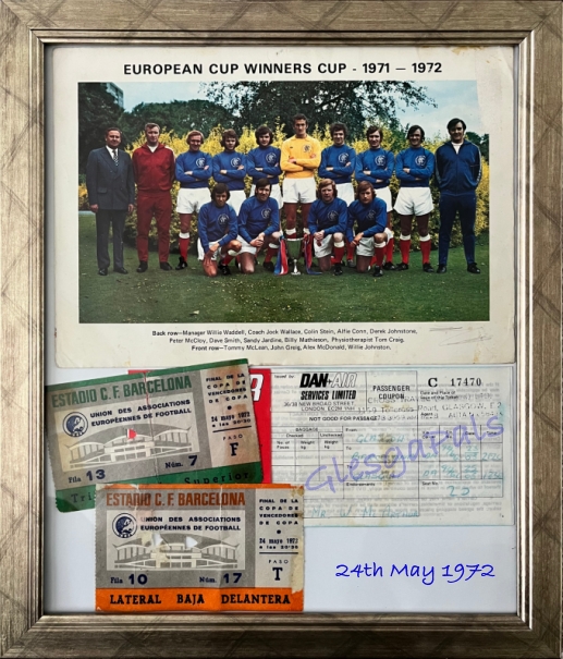 Lot 1519 - A RANGERS F.C. 1972 EUROPEAN CUP WINNERS
